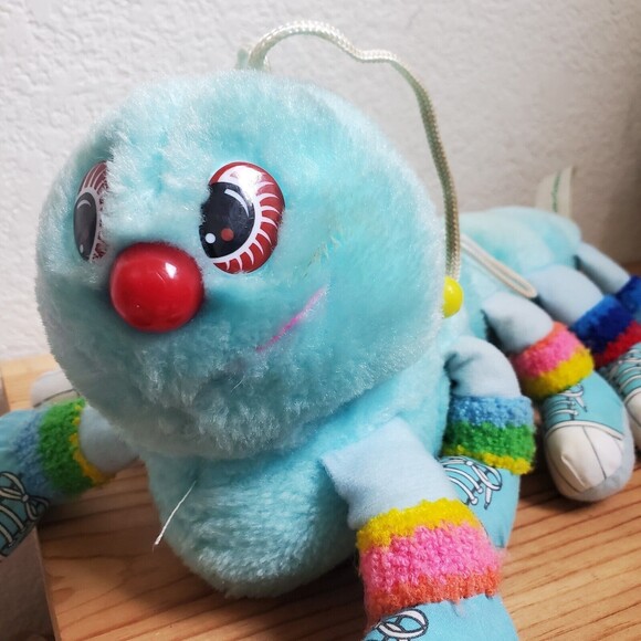 VTG Caterpillar Plush Toy Retro 1984 Lots-A Lots-A Leggggggs 30cm Stuffed Bug - Picture 3 of 16